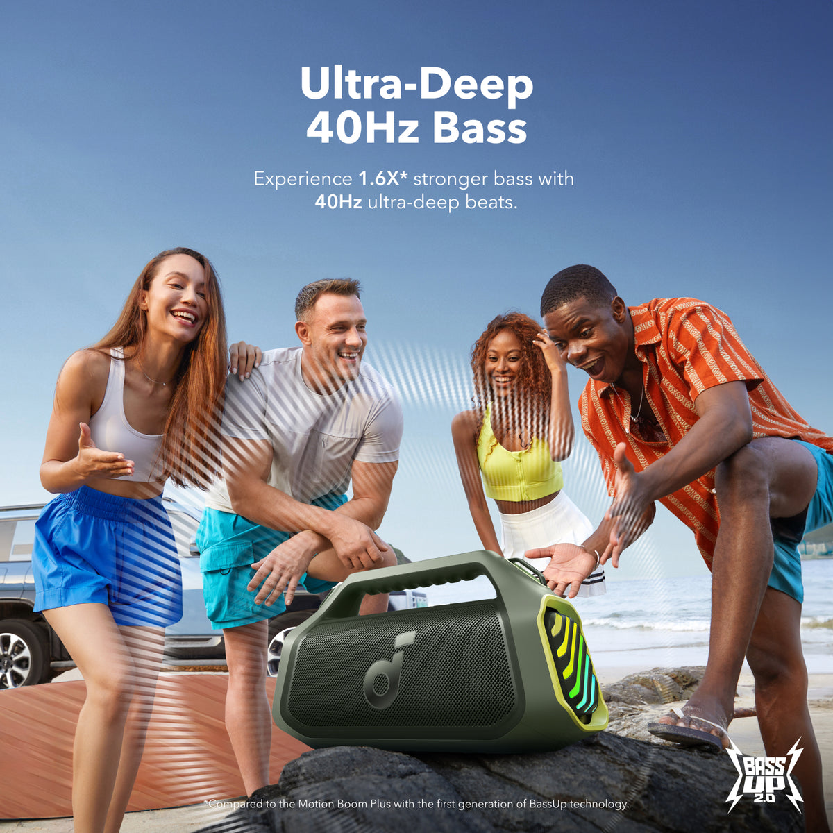 Altavoces Soundcore Boom 2 Plus Powerful Outdoor Bass Bluetooth Verdes | AEOPZ2034
