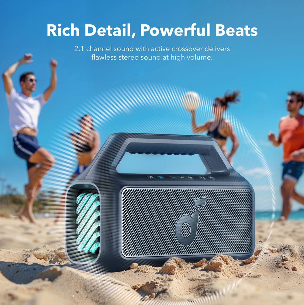 Altavoces Soundcore Boom 2 Portable Bluetooth for Bass Azules | BTXFJ9853