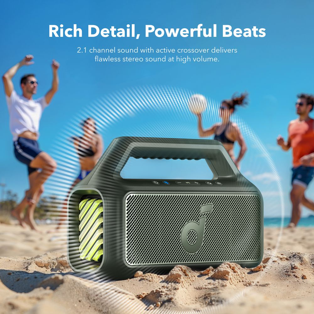 Altavoces Soundcore Boom 2 Portable Bluetooth for Bass Verdes | CQGEY1975