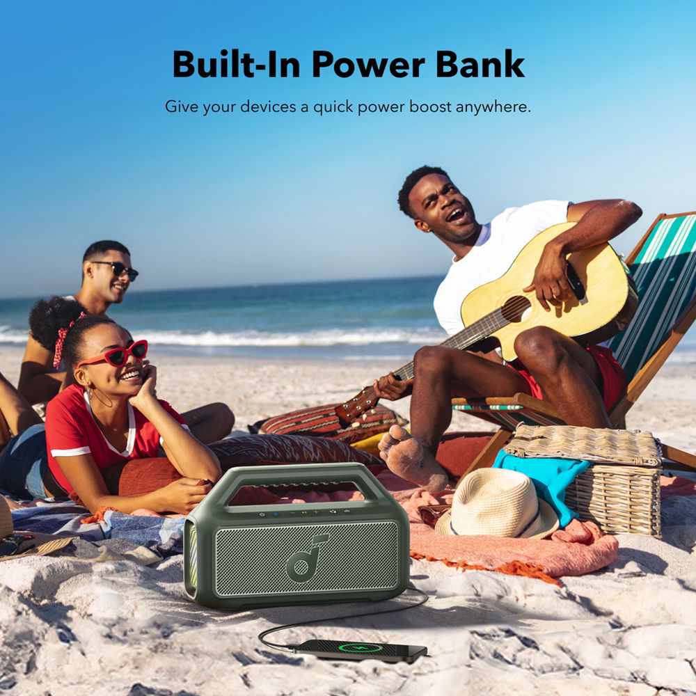 Altavoces Soundcore Boom 2 Portable Bluetooth for Bass Verdes | CQGEY1975