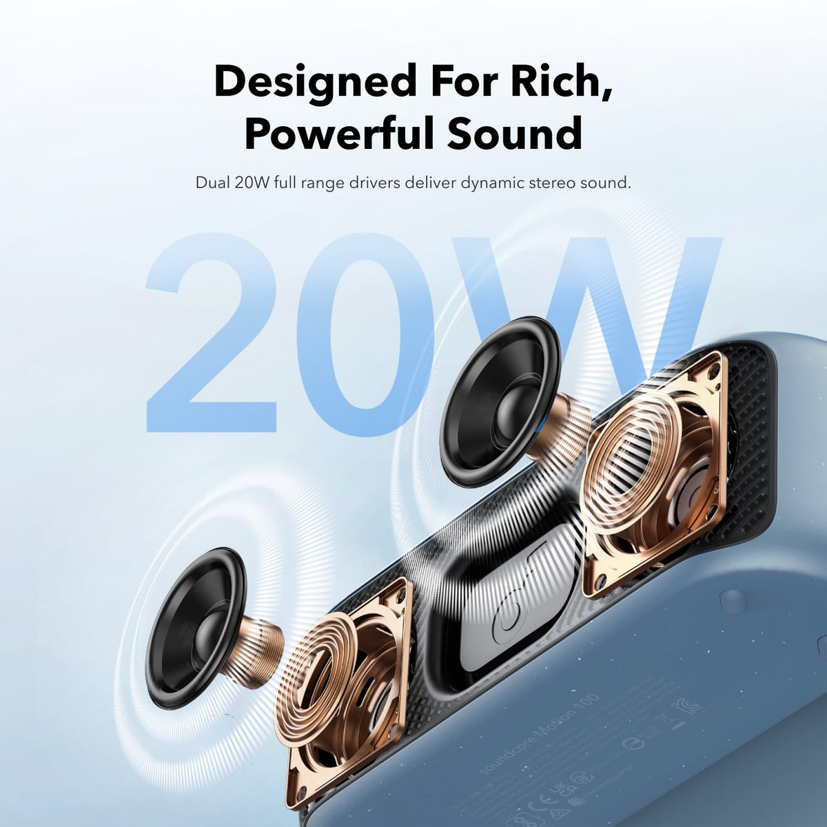 Altavoces Soundcore Motion 100 Portable Bluetooth Wireless Negros | NITBS4293