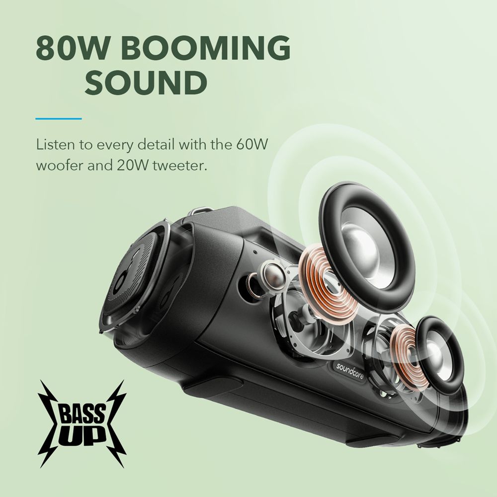 Altavoces Soundcore Motion Boom Plus Outdoor Portable Negros | CAJXG6492