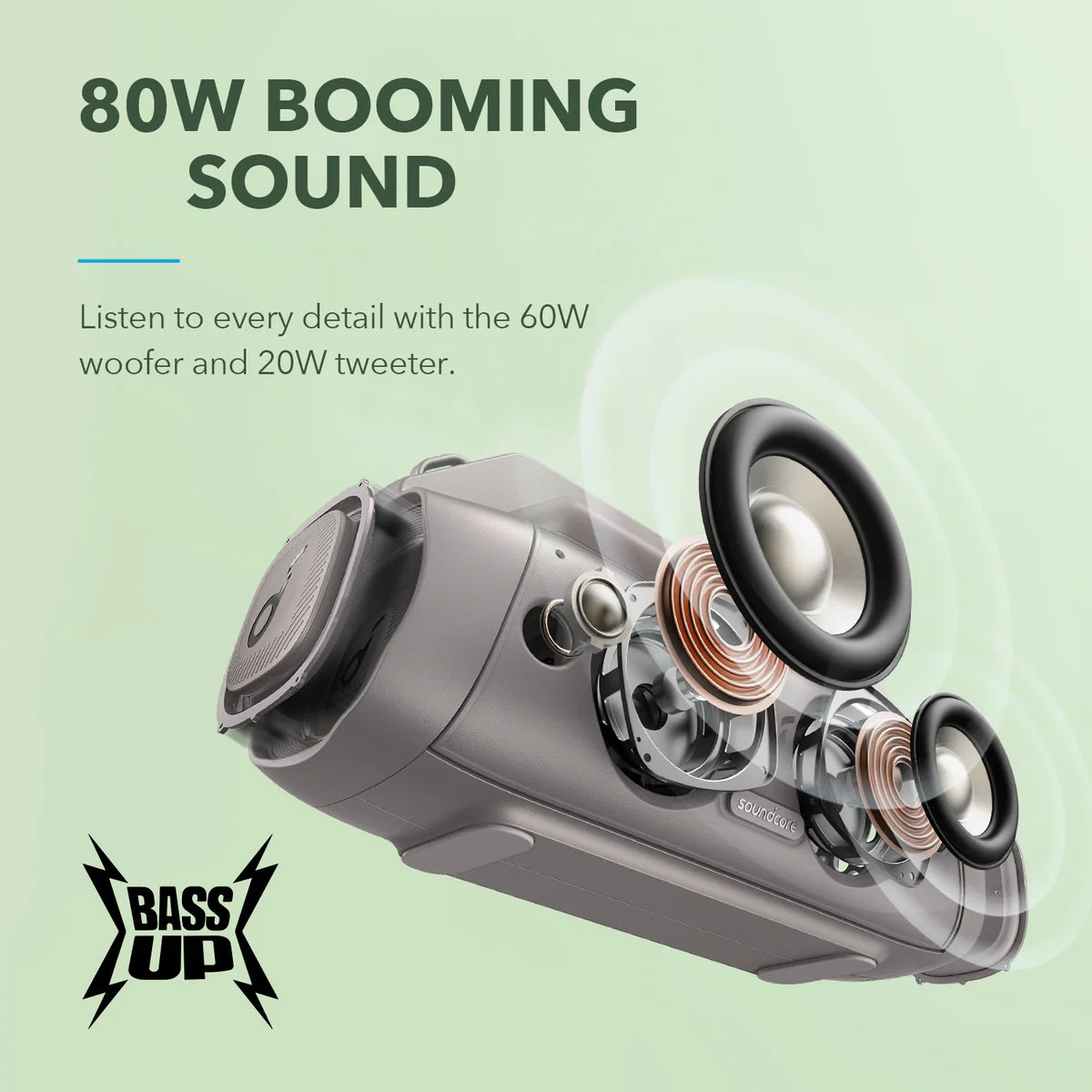 Altavoces Soundcore Motion Boom Plus Outdoor Portable Grises | AXZPI6503
