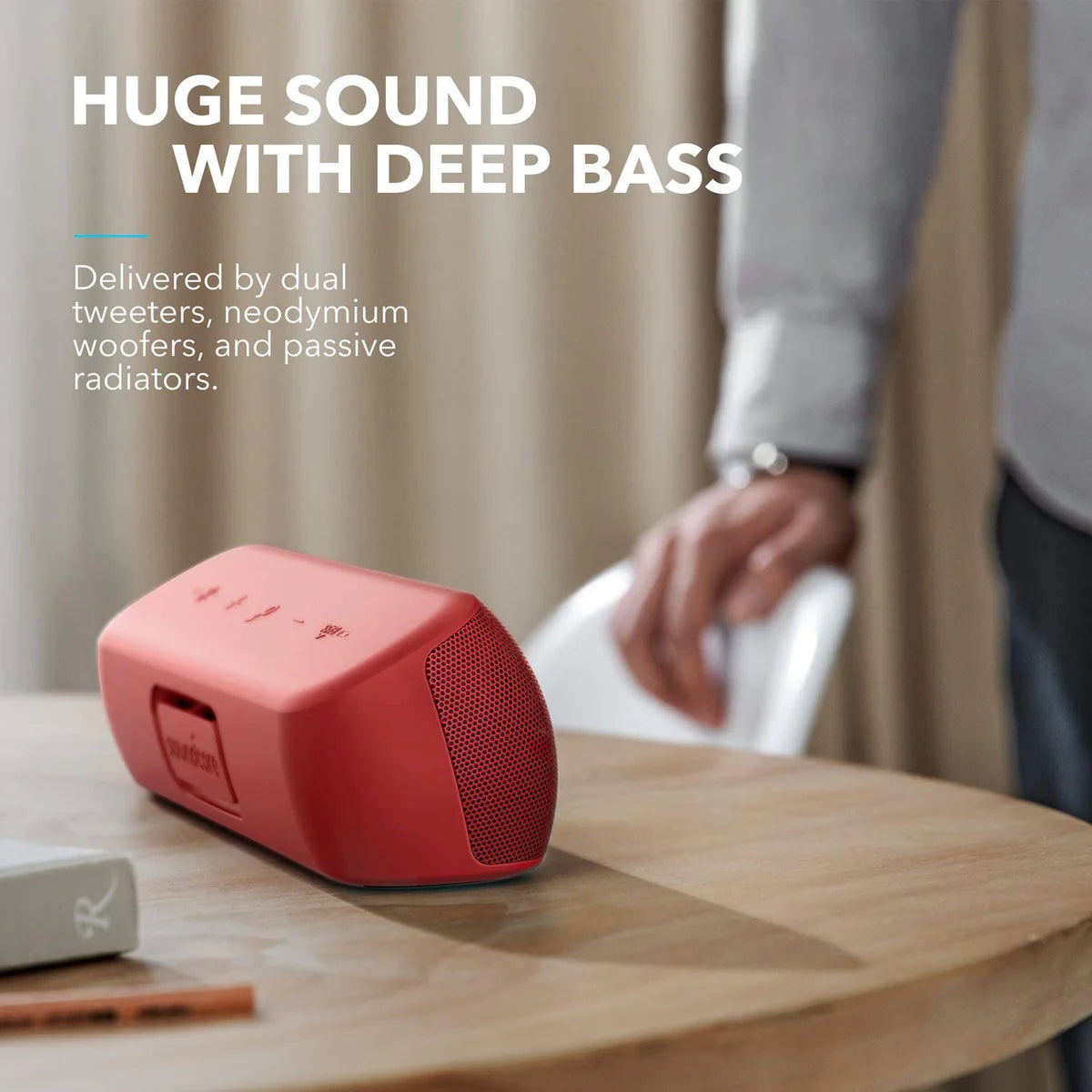 Altavoces Soundcore Motion+ Portable with Intense Bass Rojos | WTEKL8172