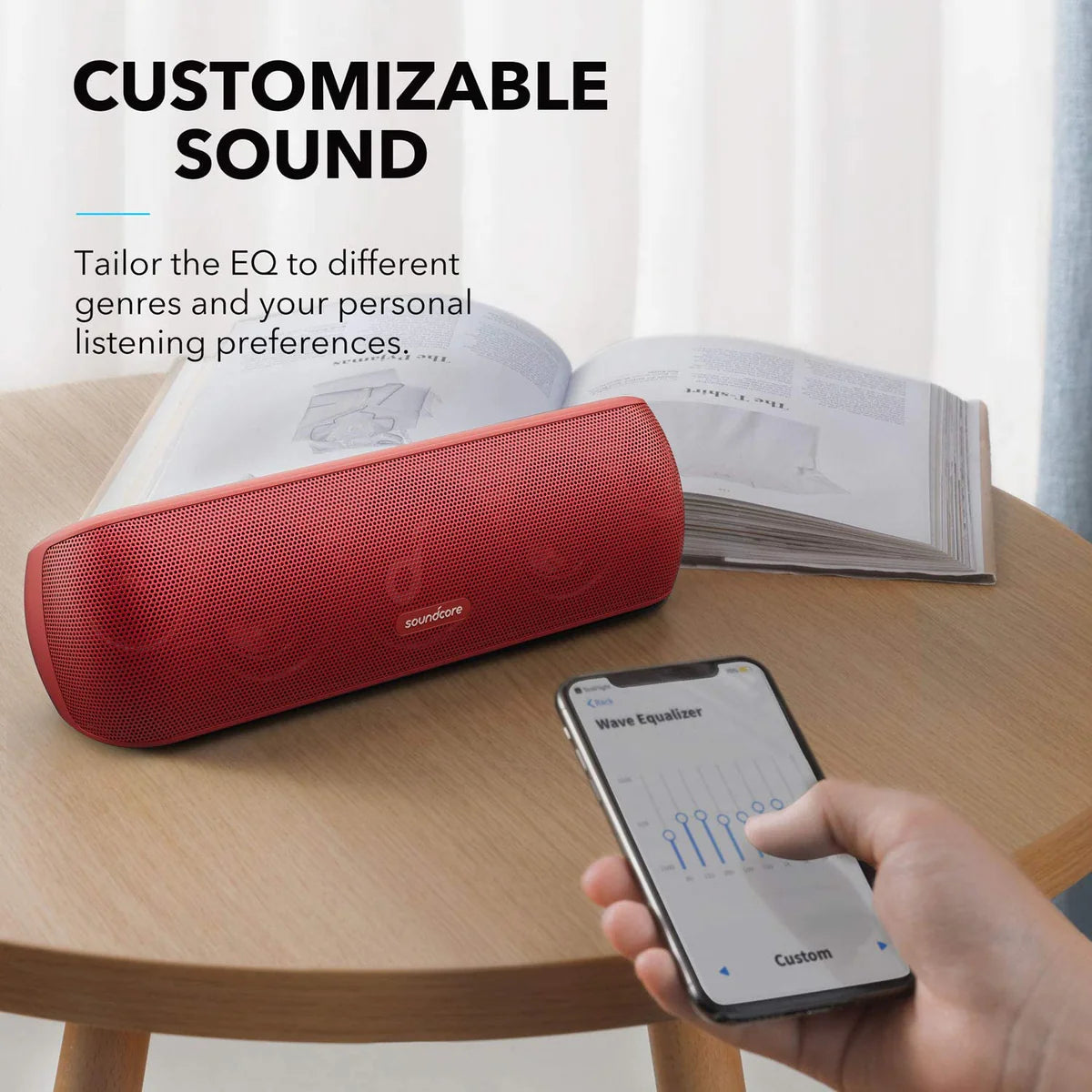 Altavoces Soundcore Motion+ Portable with Intense Bass Rojos | WTEKL8172
