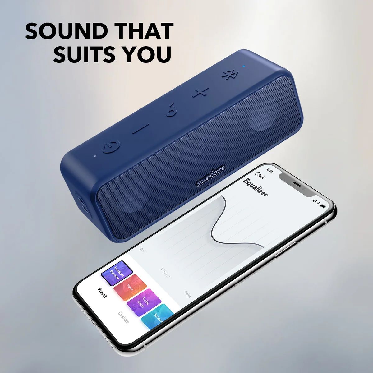 Altavoces Soundcore Soundcore 3 Bluetooth with Stereo Sound Azul Marino | SKFEA7132