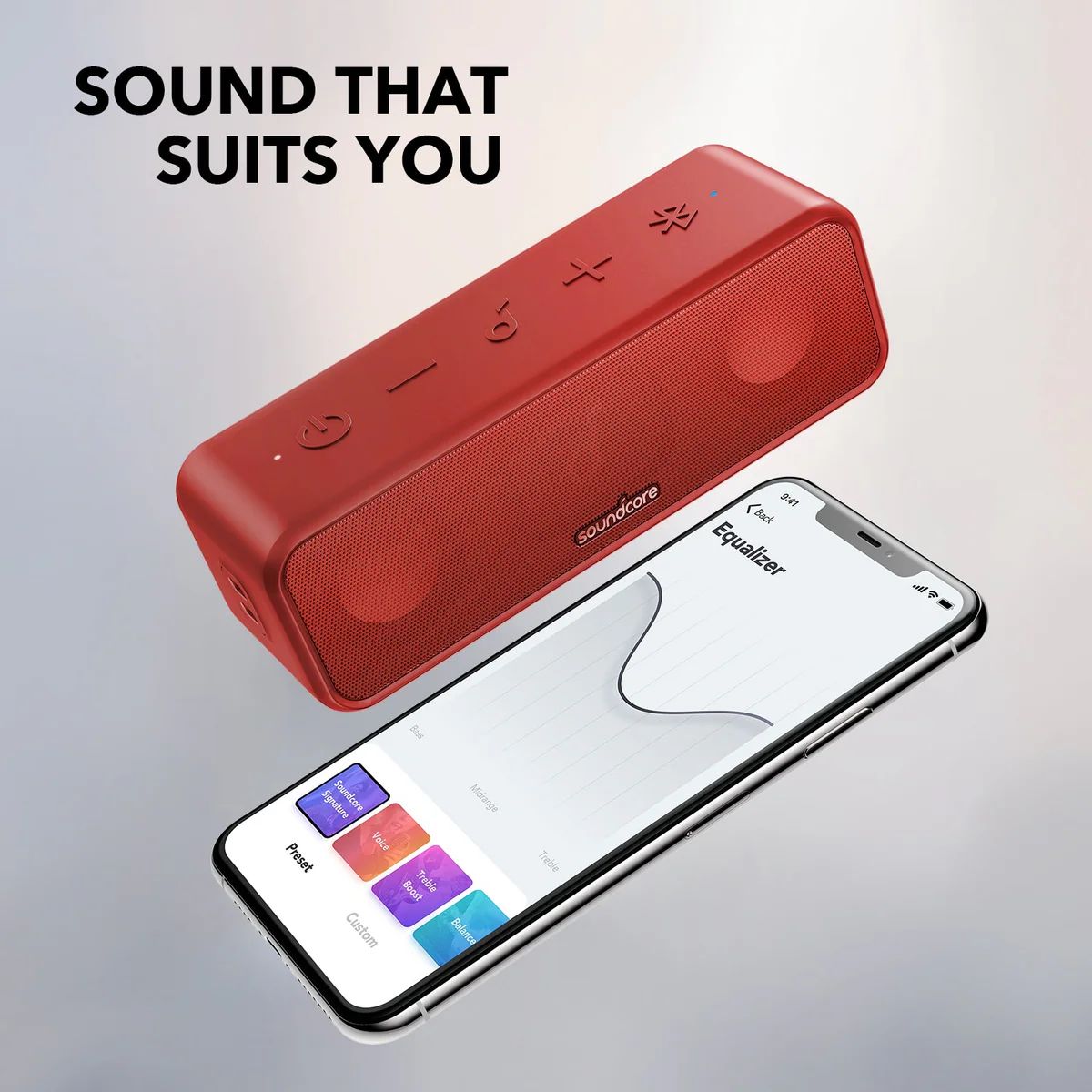 Altavoces Soundcore Soundcore 3 Bluetooth with Stereo Sound Rojos | FGQXP8450