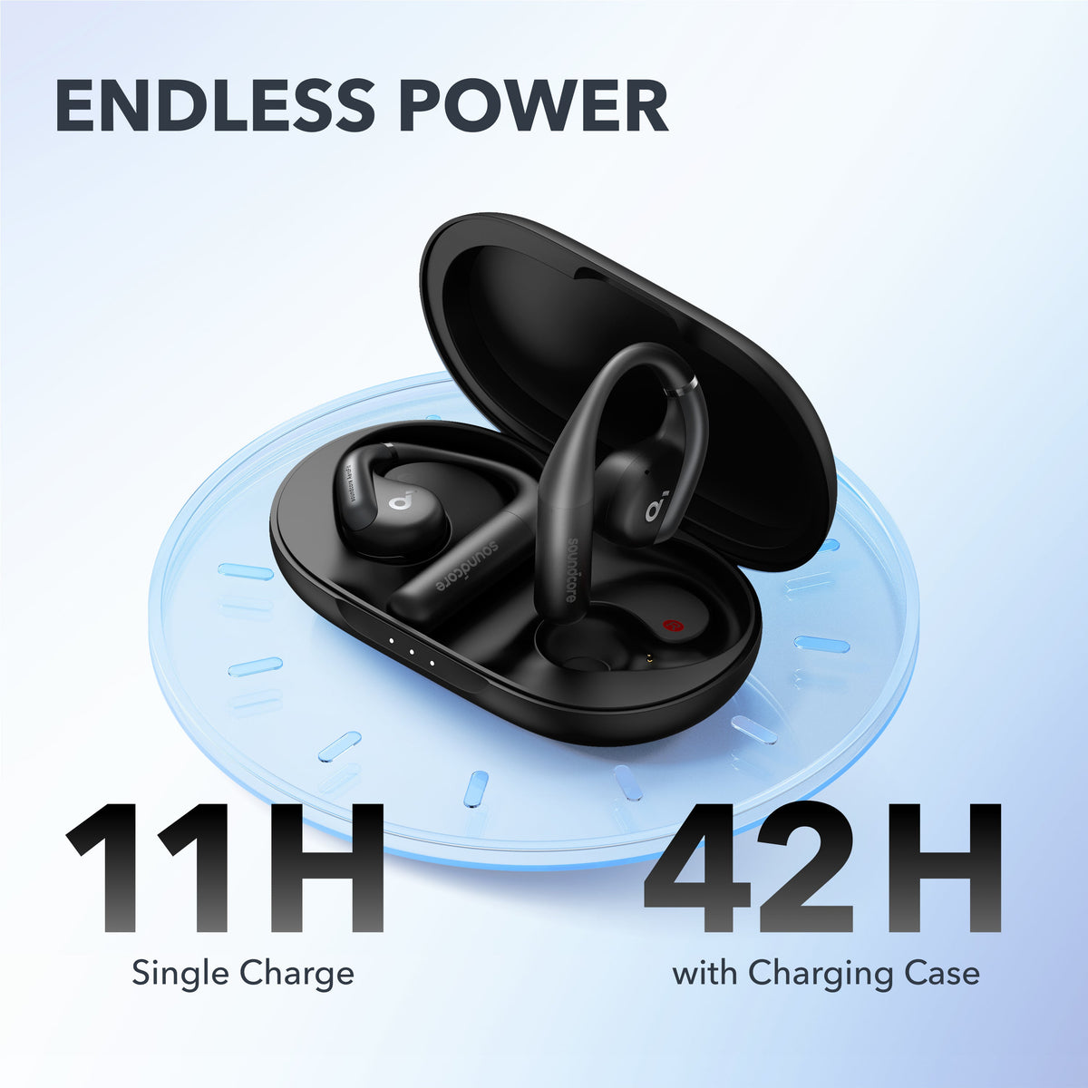 Audífonos Soundcore AeroFit Superior Comfort Open-Ear Negros | ROWSV2087