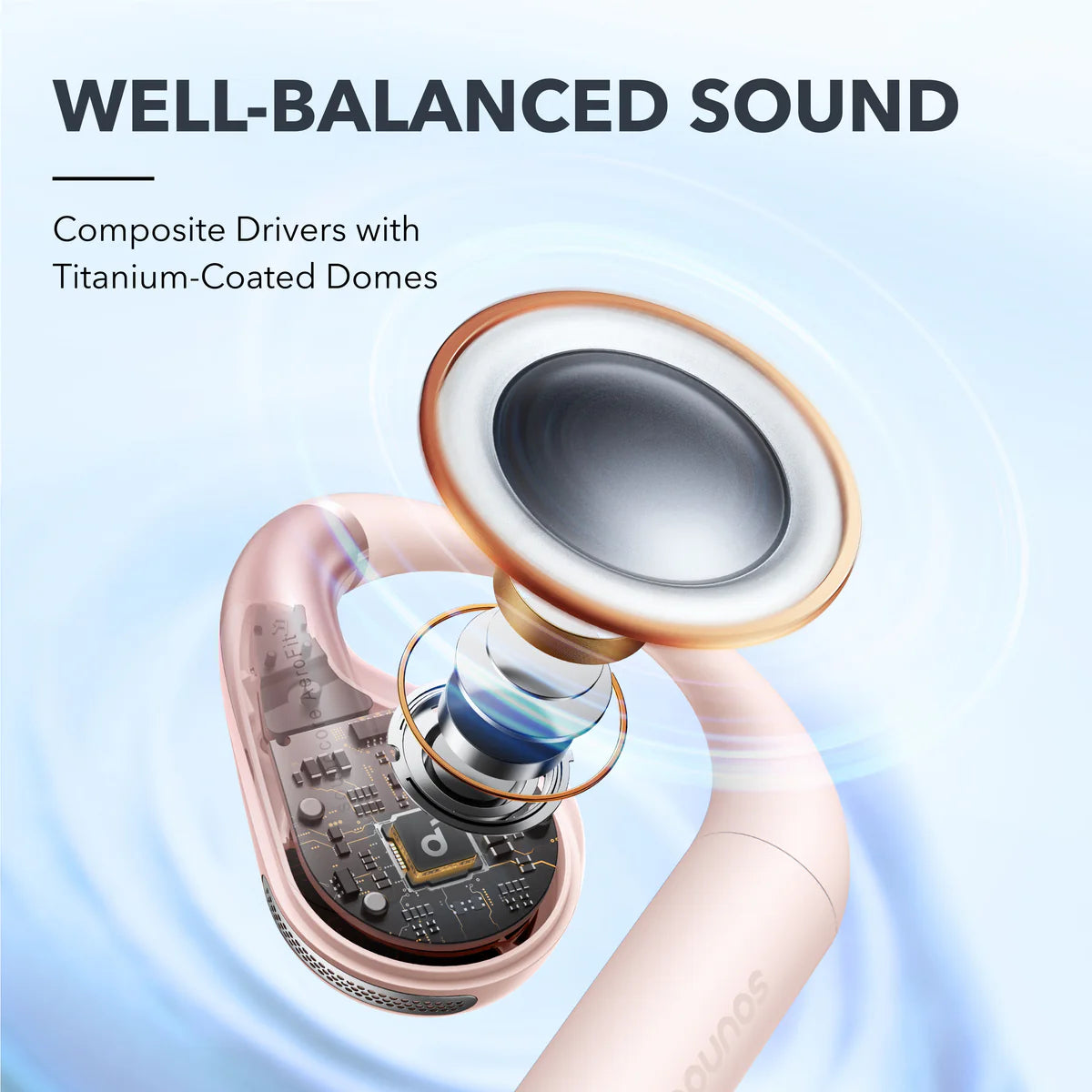 Audífonos Soundcore AeroFit Superior Comfort Open-Ear Rosas | DHGYF8029