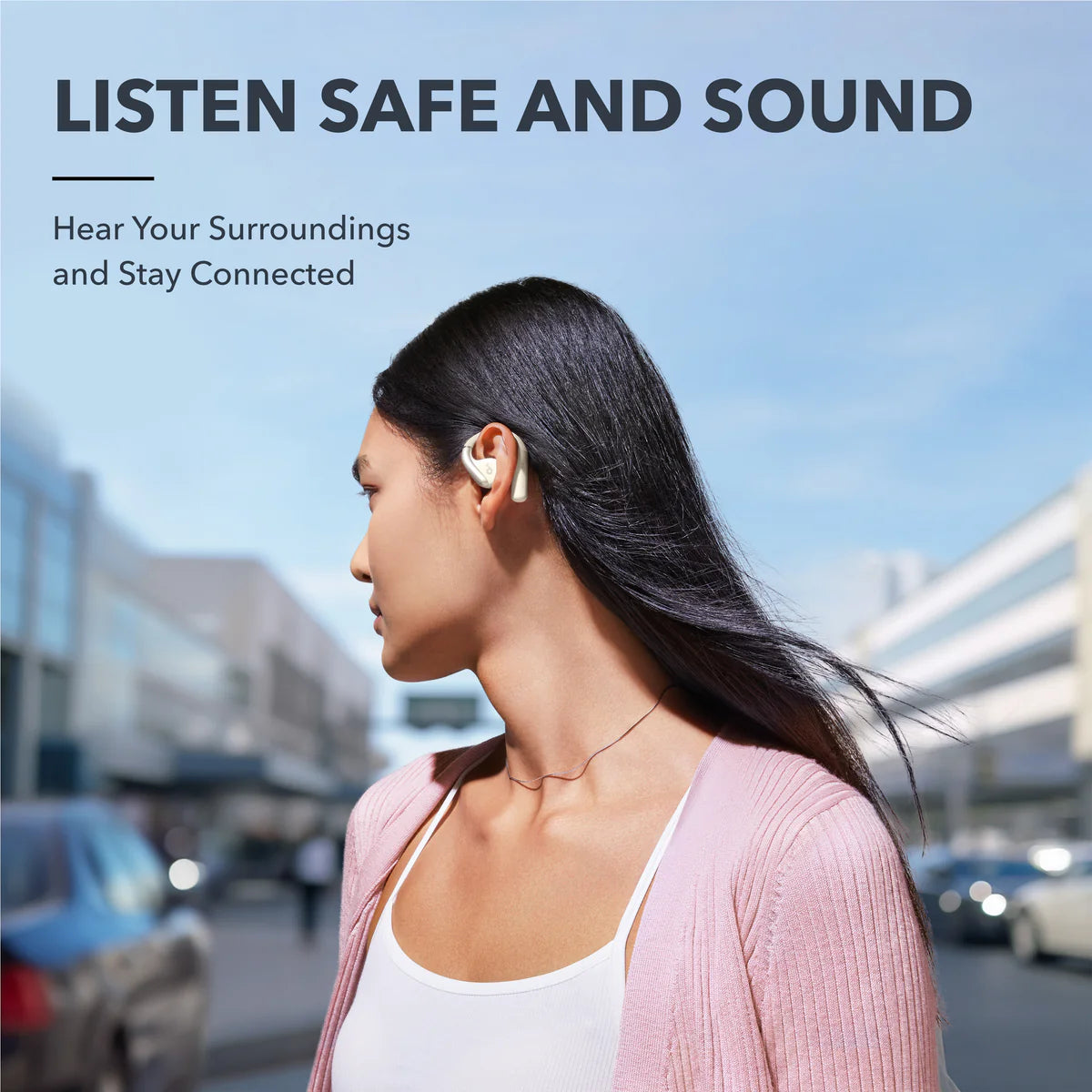 Audífonos Soundcore AeroFit Superior Comfort Open-Ear Rosas | DHGYF8029