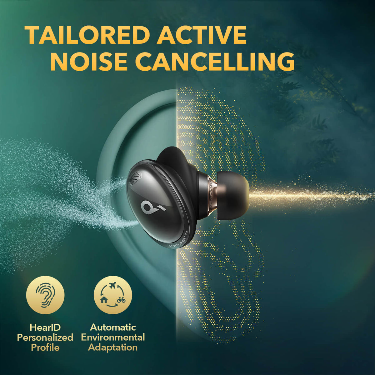 Audífonos Soundcore Liberty 3 Pro Wireless Noise Cancelling Negros | LQCWH6130