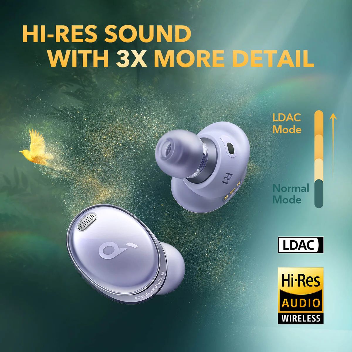 Audífonos Soundcore Liberty 3 Pro Wireless Noise Cancelling Morados | GXMJR6978