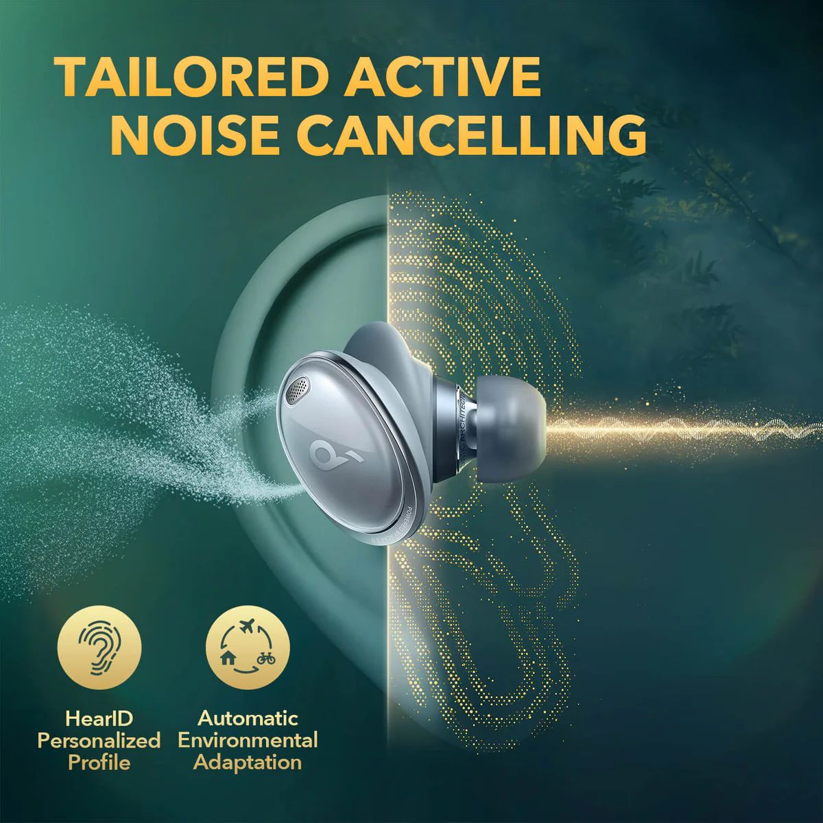 Audífonos Soundcore Liberty 3 Pro Wireless Noise Cancelling Grises | CEGSH3184