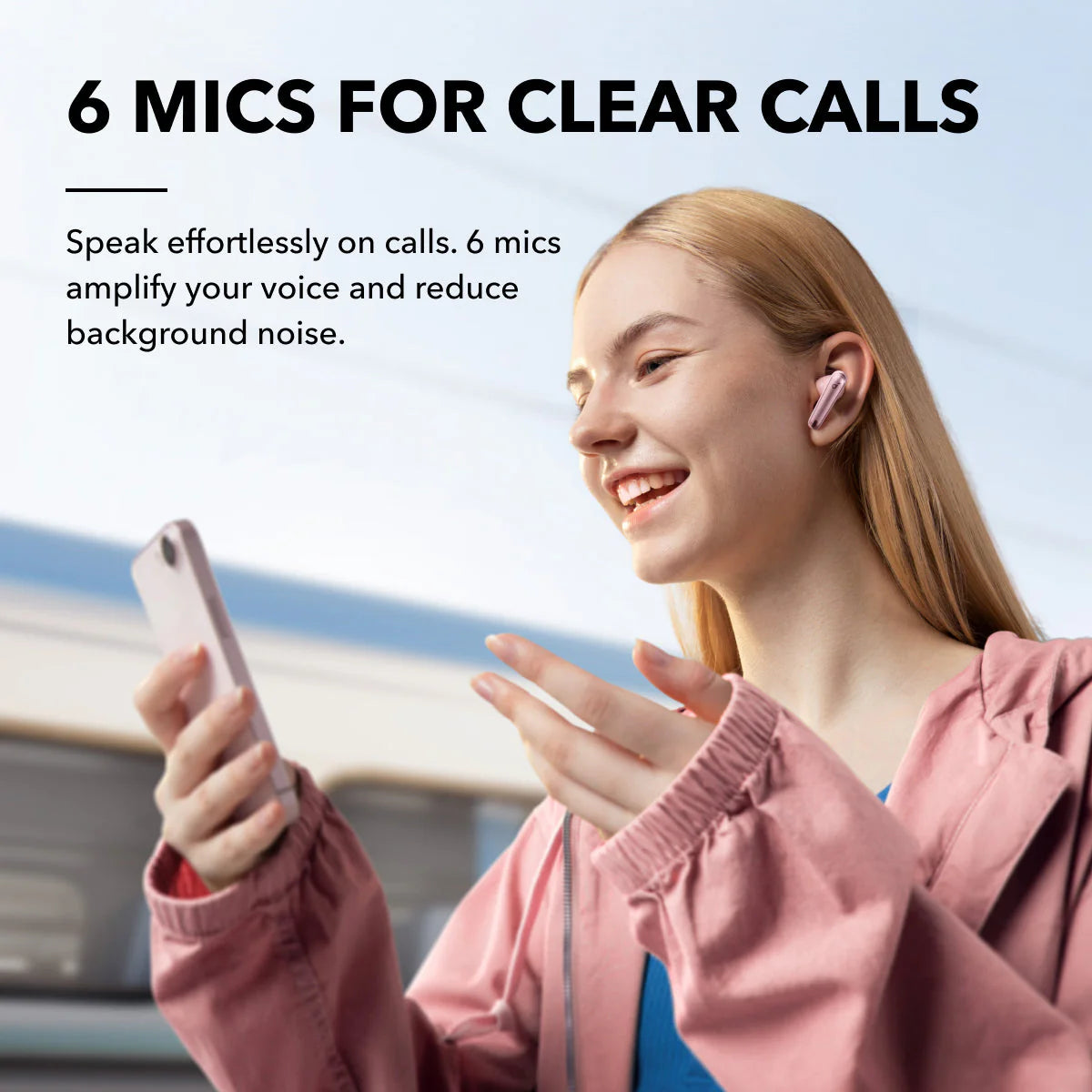 Audífonos Soundcore Liberty 4 NC True-Wireless Noise Cancelling Rosas | QMNLW0431