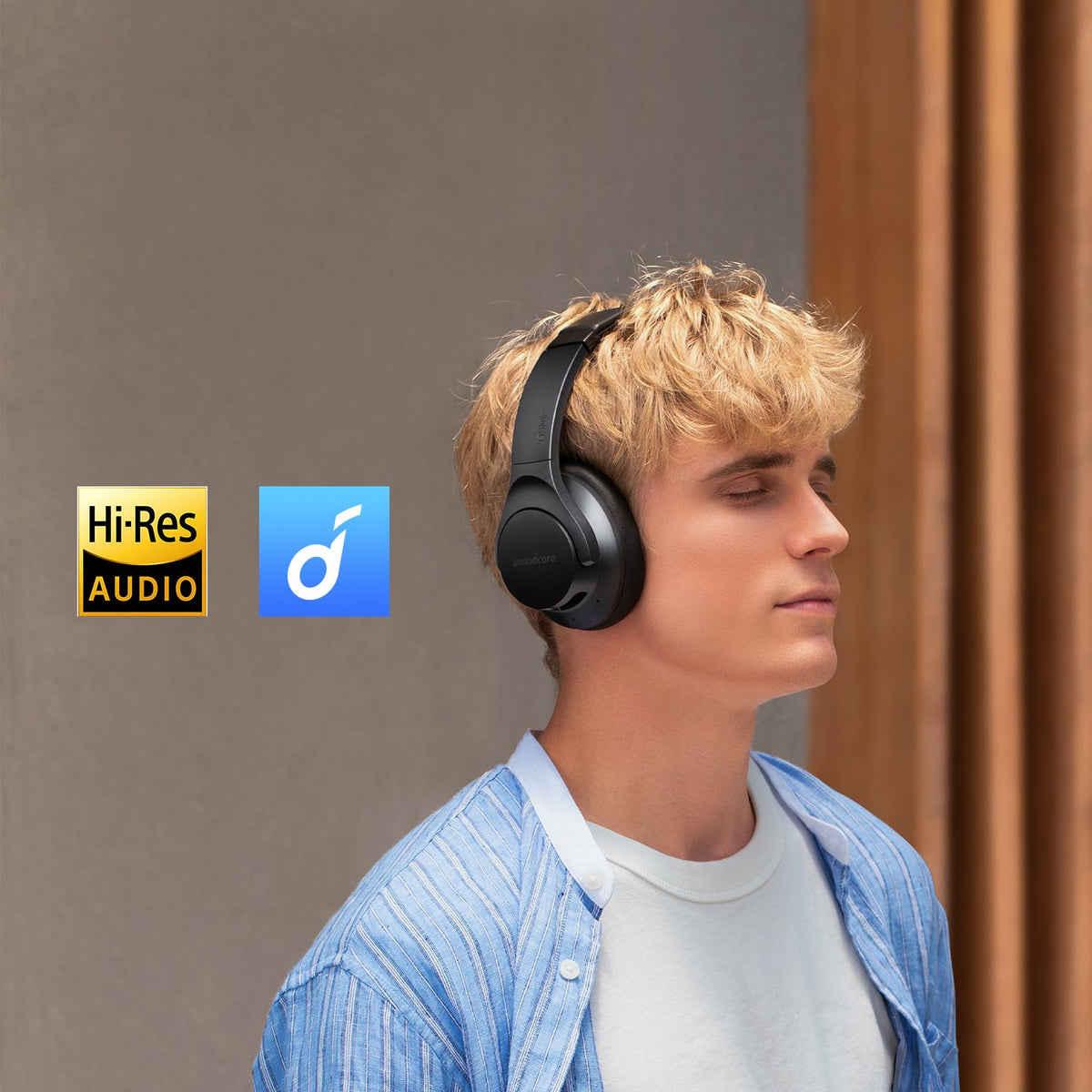 Audífonos Soundcore Life Q20+ ANC with Hi-Res Audio Negros | ALJFN8940