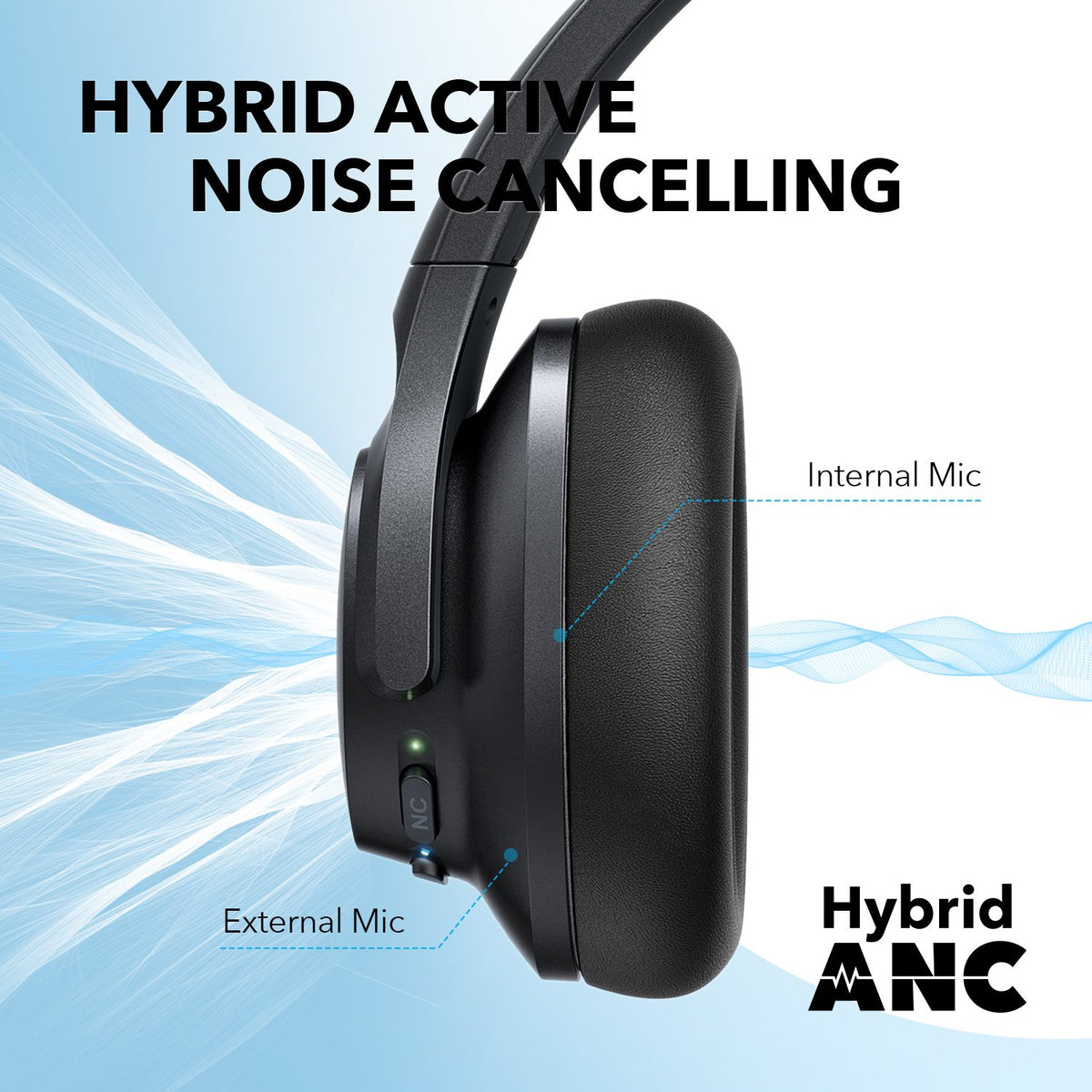 Audífonos Soundcore Life Q20+ ANC with Hi-Res Audio Negros | ALJFN8940