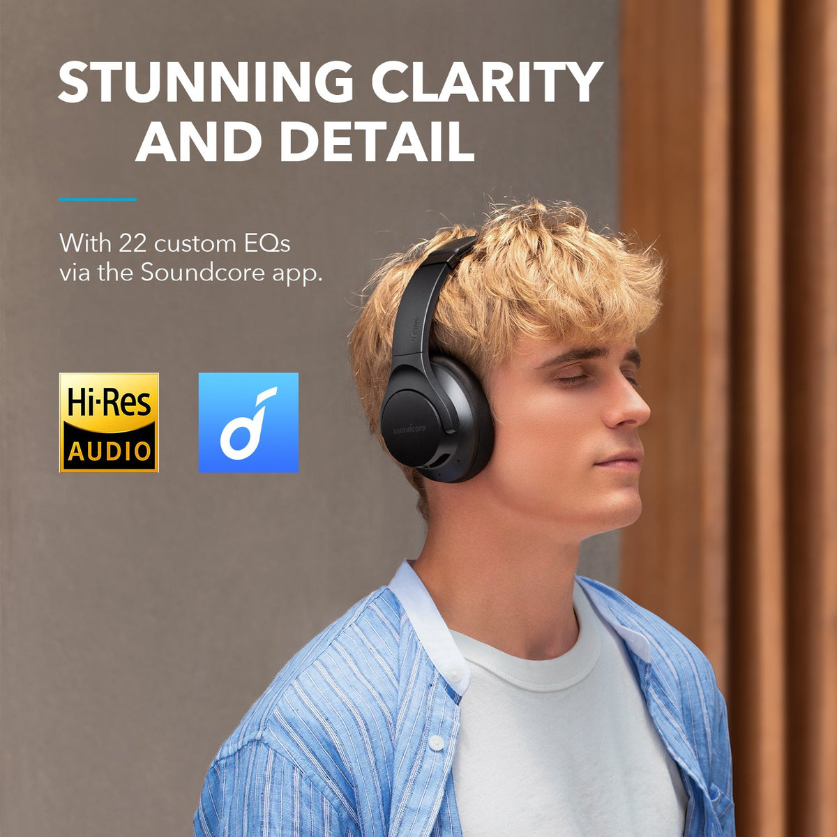 Audífonos Soundcore Life Q20+ ANC with Hi-Res Audio Negros | ALJFN8940