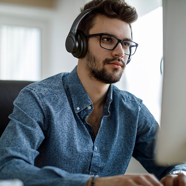 Audífonos Soundcore Life Q20 Over-Ear with Hybrid ANC Negros | LYWTP5947