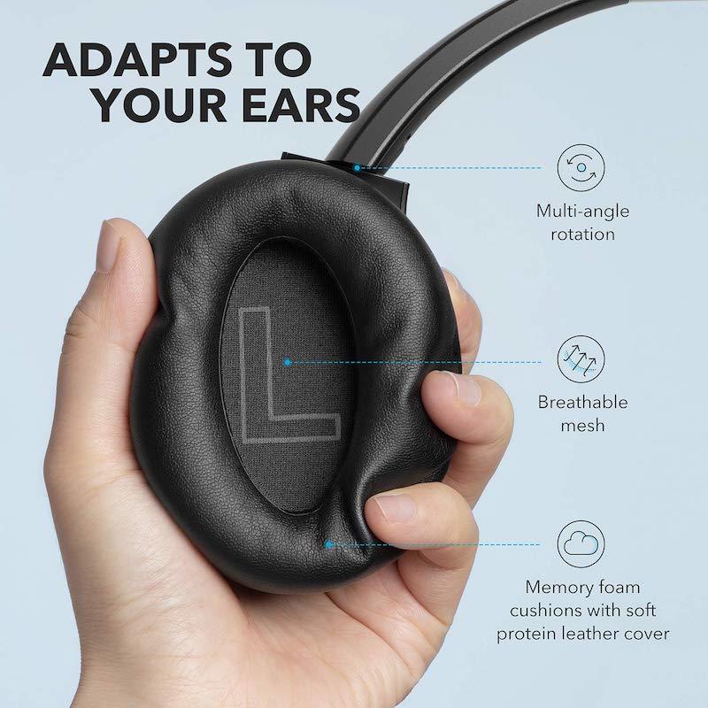 Audífonos Soundcore Life Q20 Over-Ear with Hybrid ANC Negros | LYWTP5947