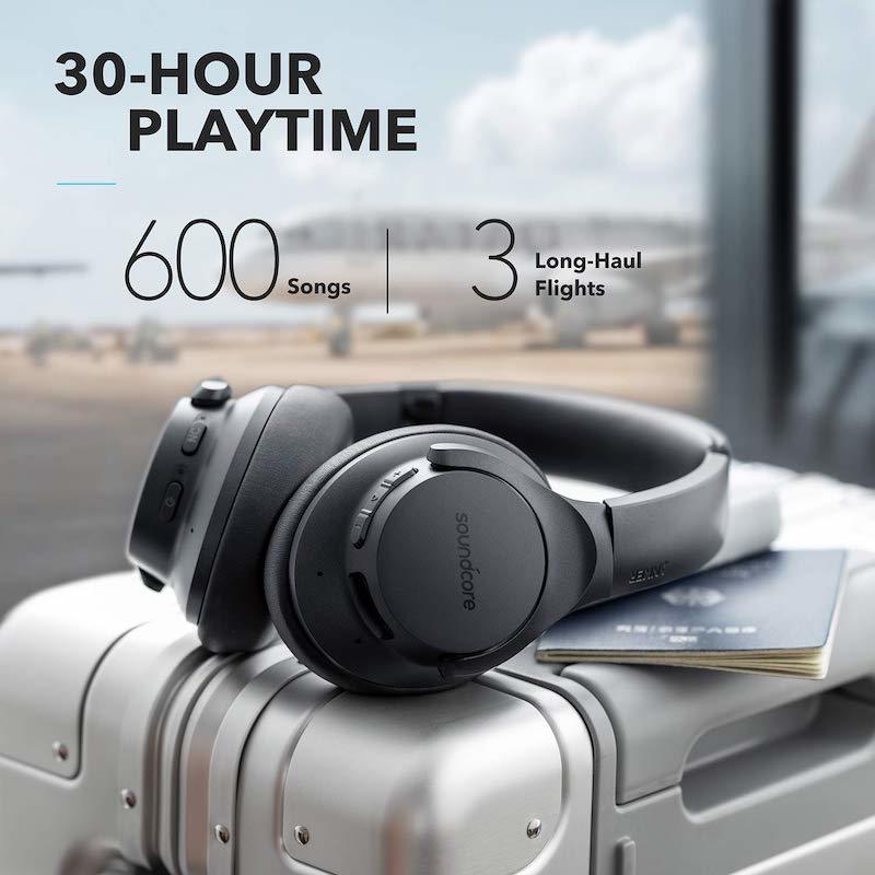 Audífonos Soundcore Life Q20 Over-Ear with Hybrid ANC Negros | LYWTP5947