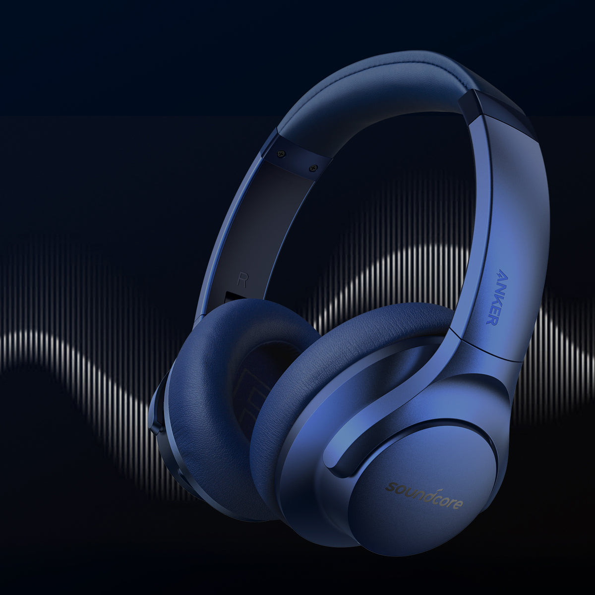 Audífonos Soundcore Life Q20 Over-Ear with Hybrid ANC Azul Marino | DLCFA9624