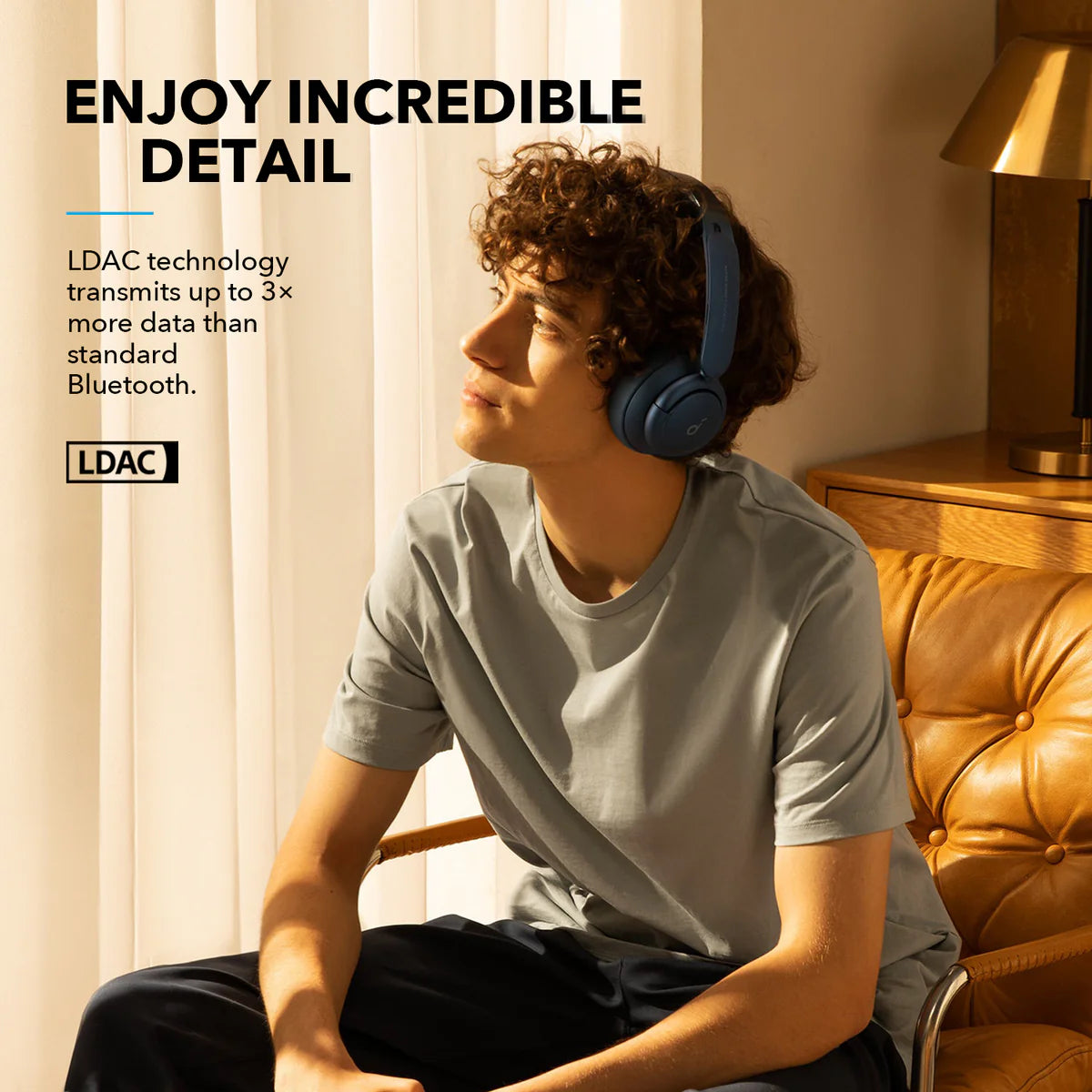 Audífonos Soundcore Life Q35 Noise-Cancelling with LDAC Azules | SJMRB0721