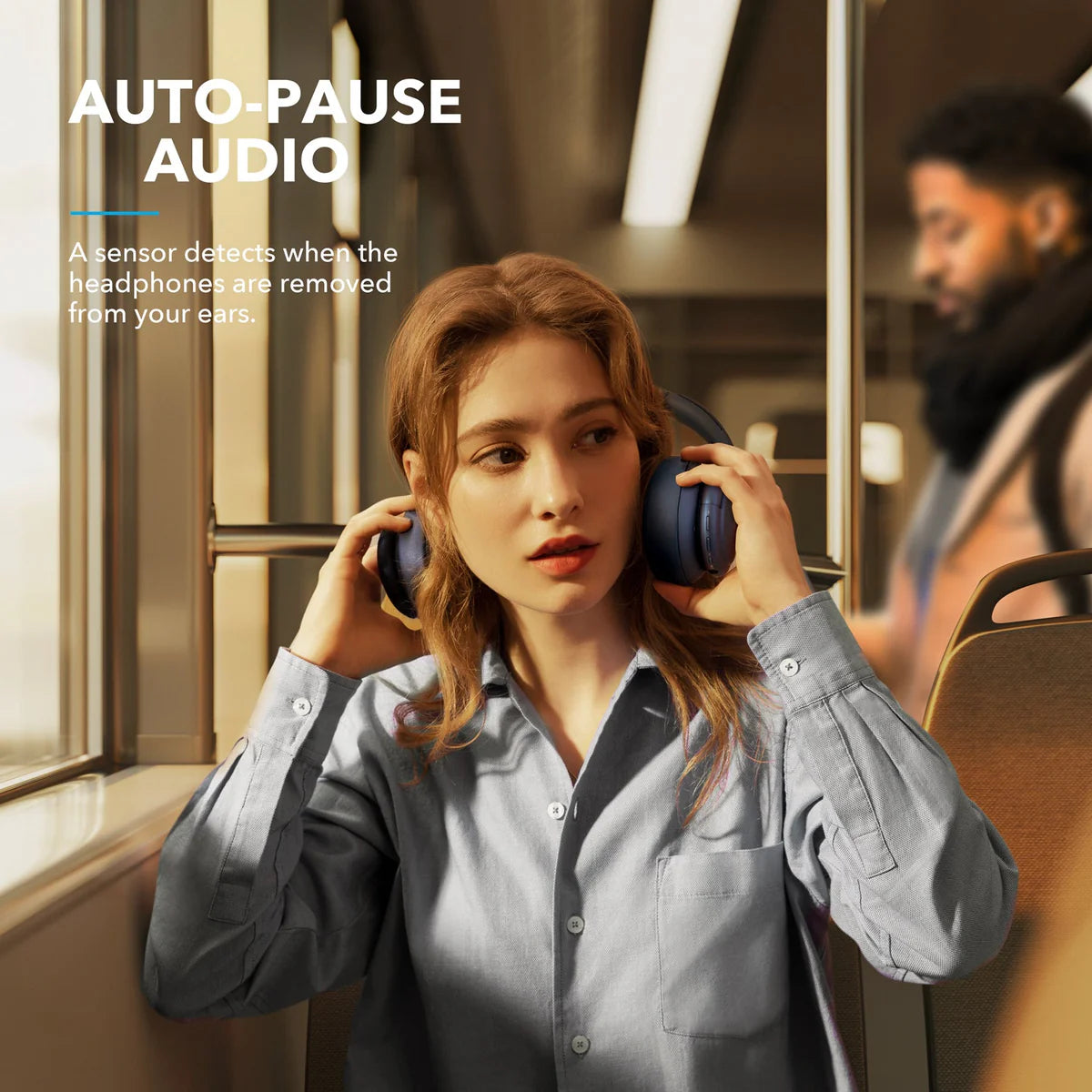 Audífonos Soundcore Life Q35 Noise-Cancelling with LDAC Azules | SJMRB0721