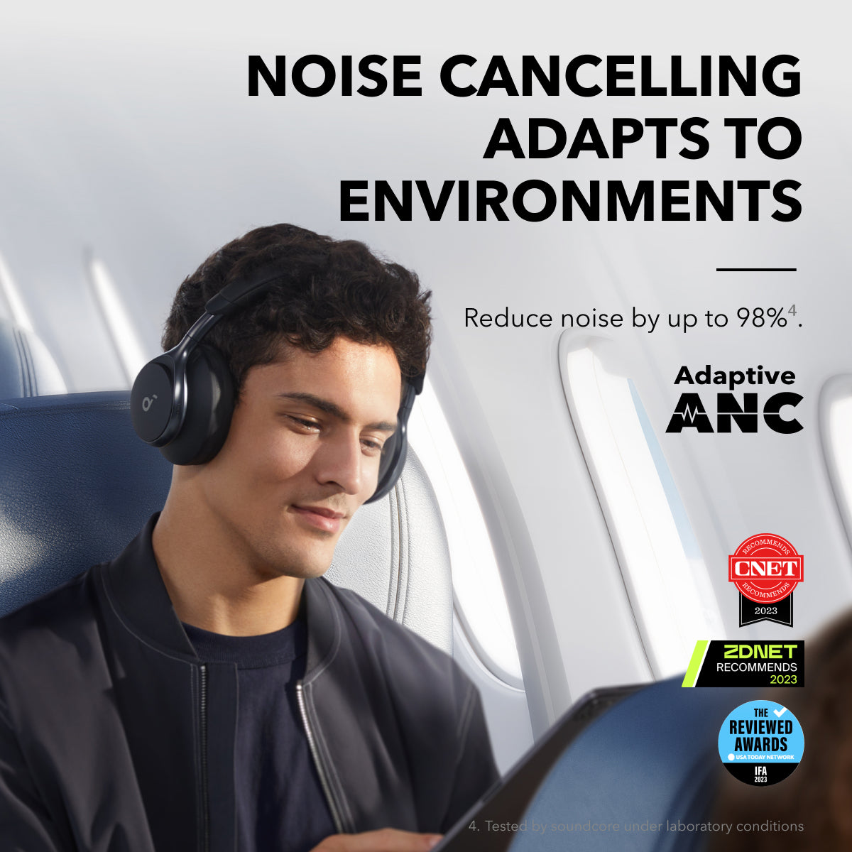 Audífonos Soundcore Space One Active Noise Cancelling Negros | YXBLC5317