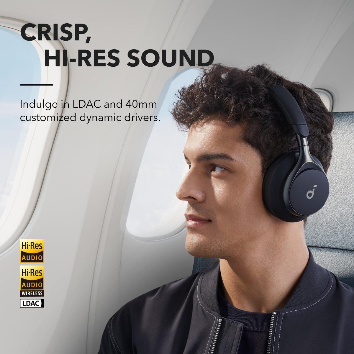 Audífonos Soundcore Space One Active Noise Cancelling Negros | YXBLC5317