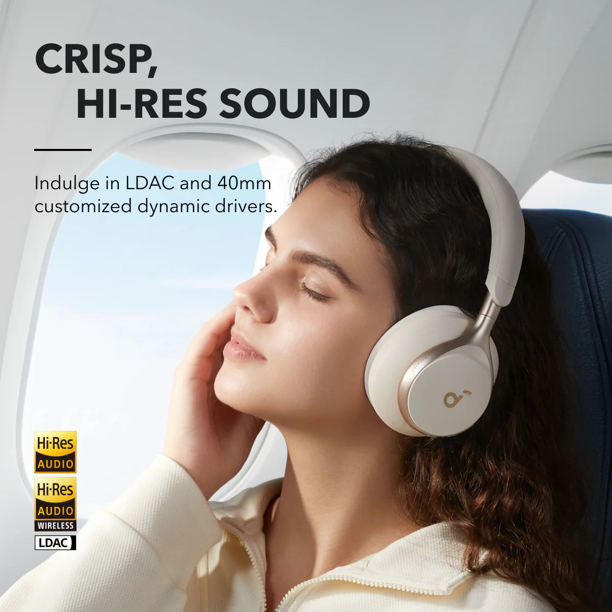 Audífonos Soundcore Space One Active Noise Cancelling Blancos | KPNTG5970