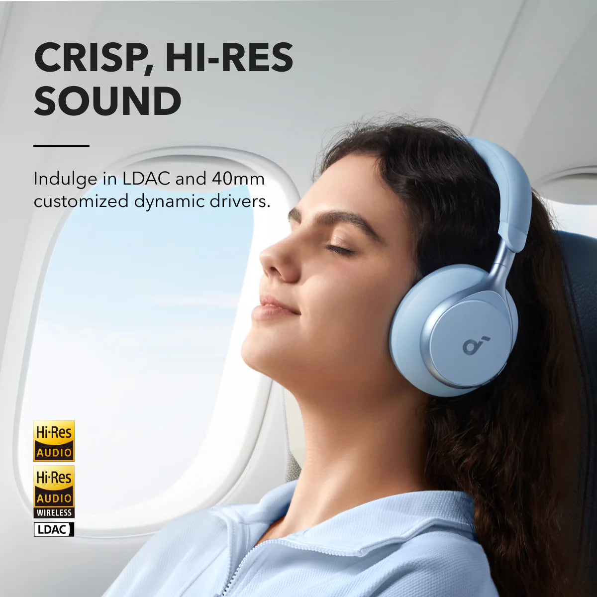 Audífonos Soundcore Space One Active Noise Cancelling Azules | AXRLJ6793