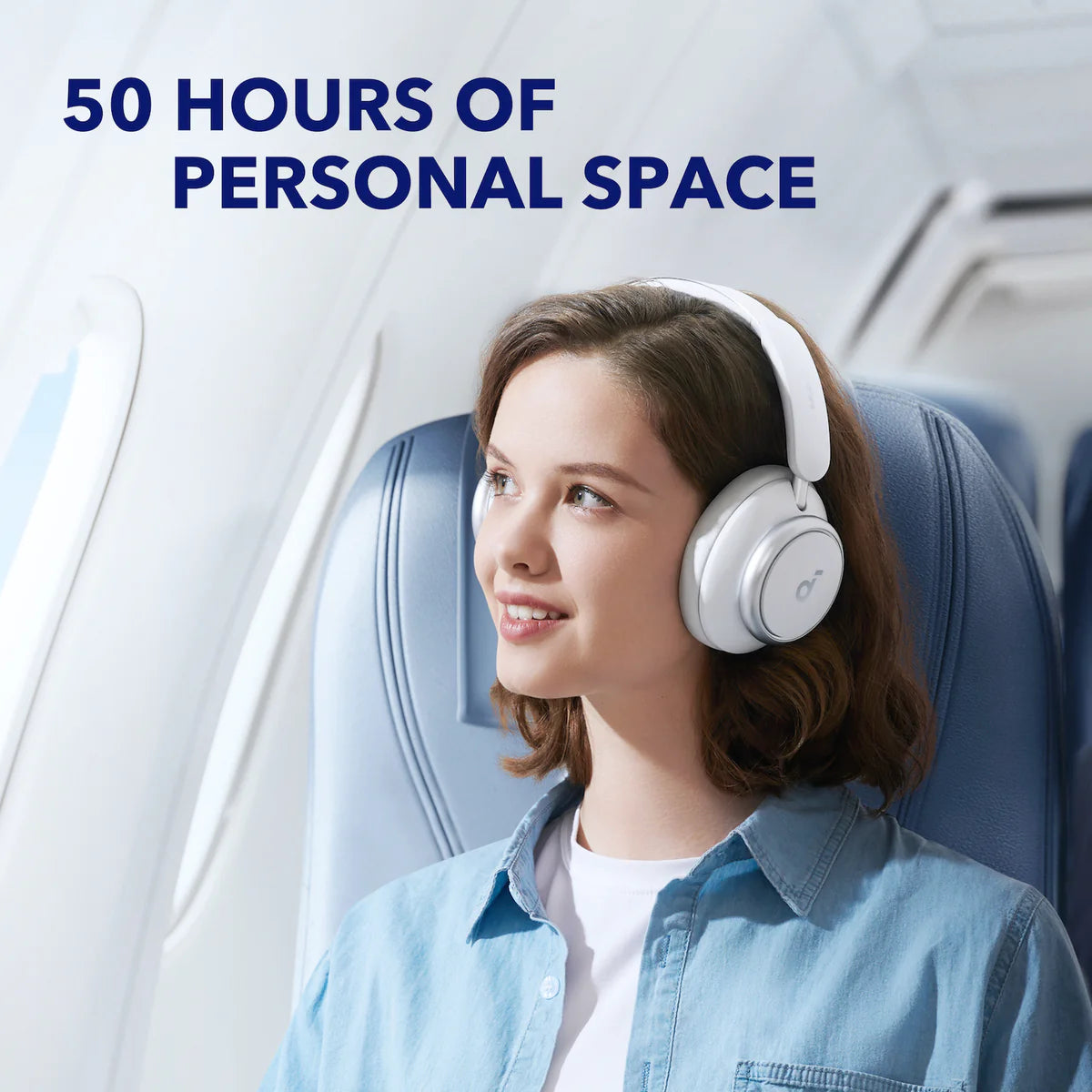 Audífonos Soundcore Space Q45 Long-Lasting Noise Cancelling Blancos | CYBJL9450