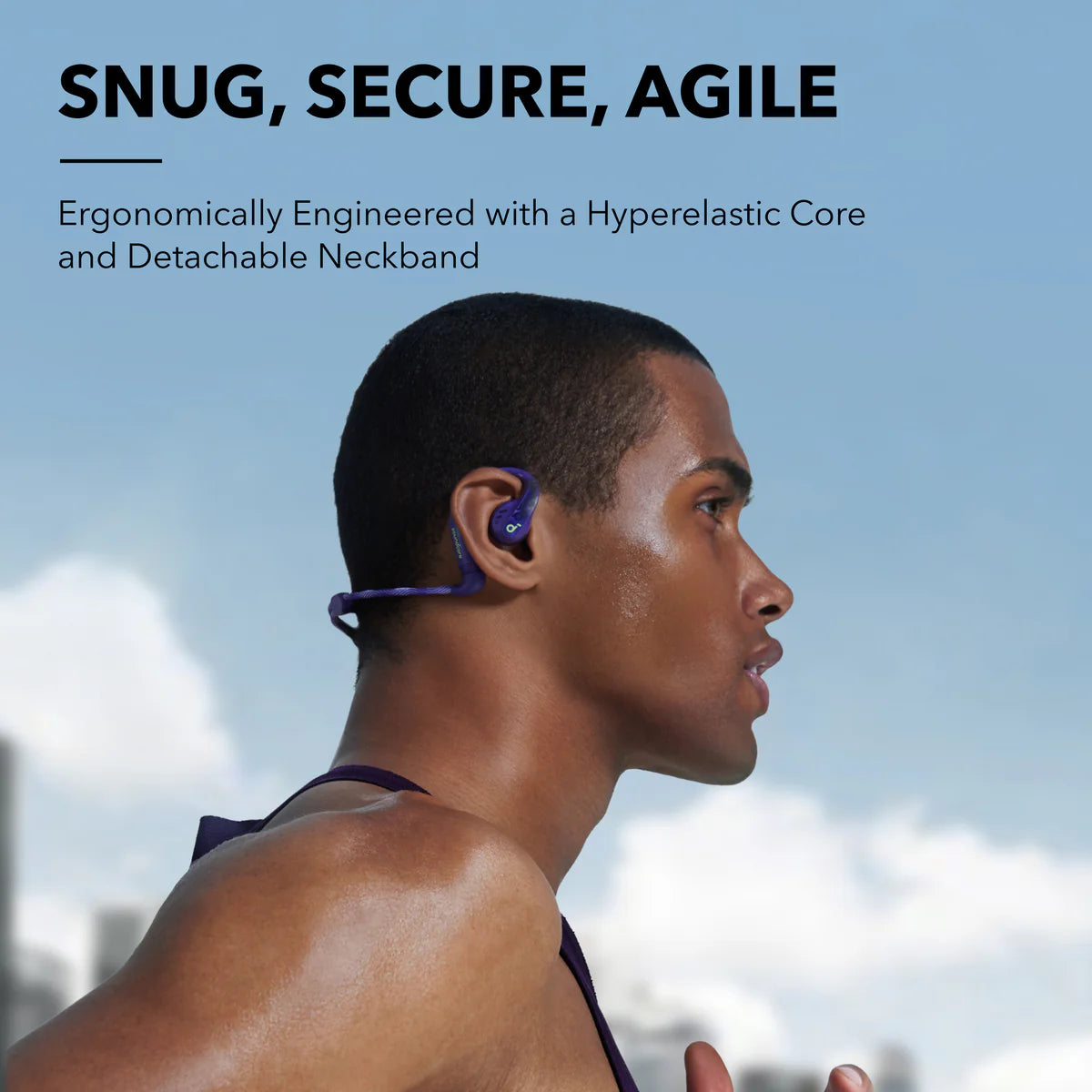 Auriculares Abiertos Soundcore AeroFit Pro Secure Sport Morados | CYDZM7412