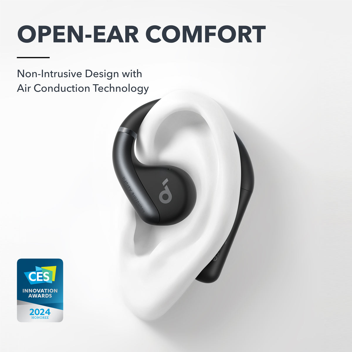 Auriculares Abiertos Soundcore AeroFit Superior Comfort Negros | OQJSM0197