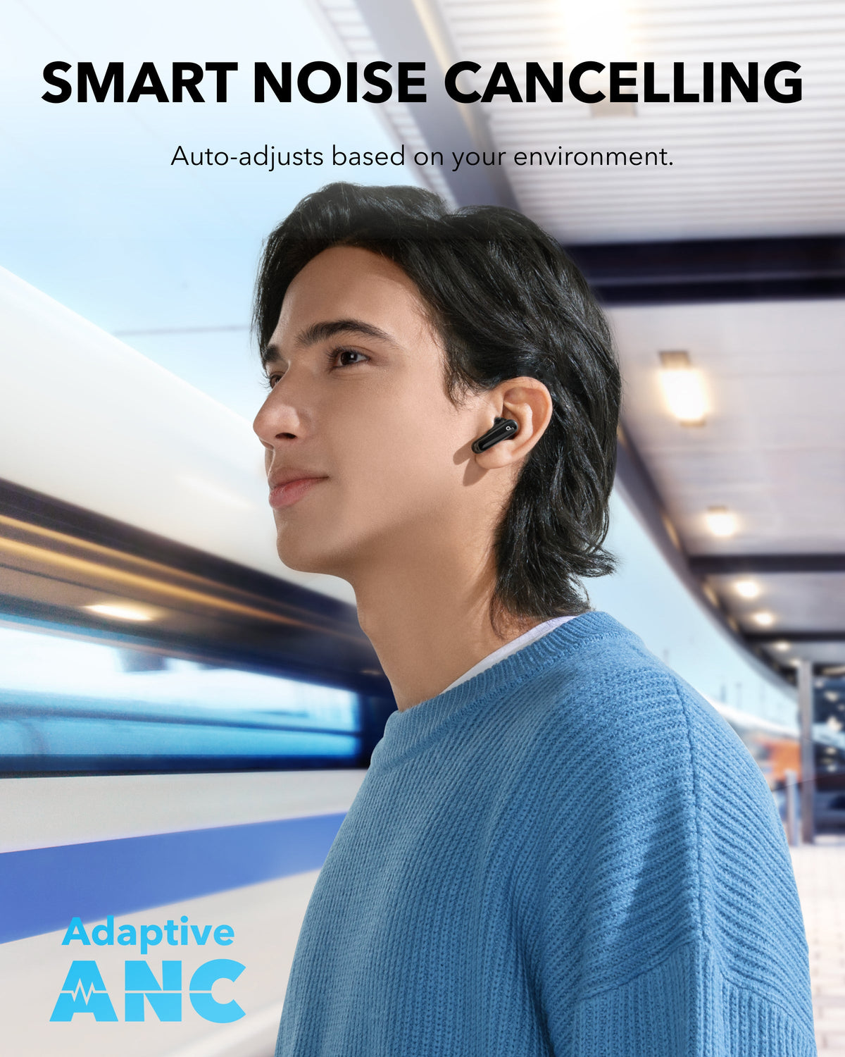 Auriculares Soundcore P40i Smart ANC True-Wireless Negros | ENOTF8137