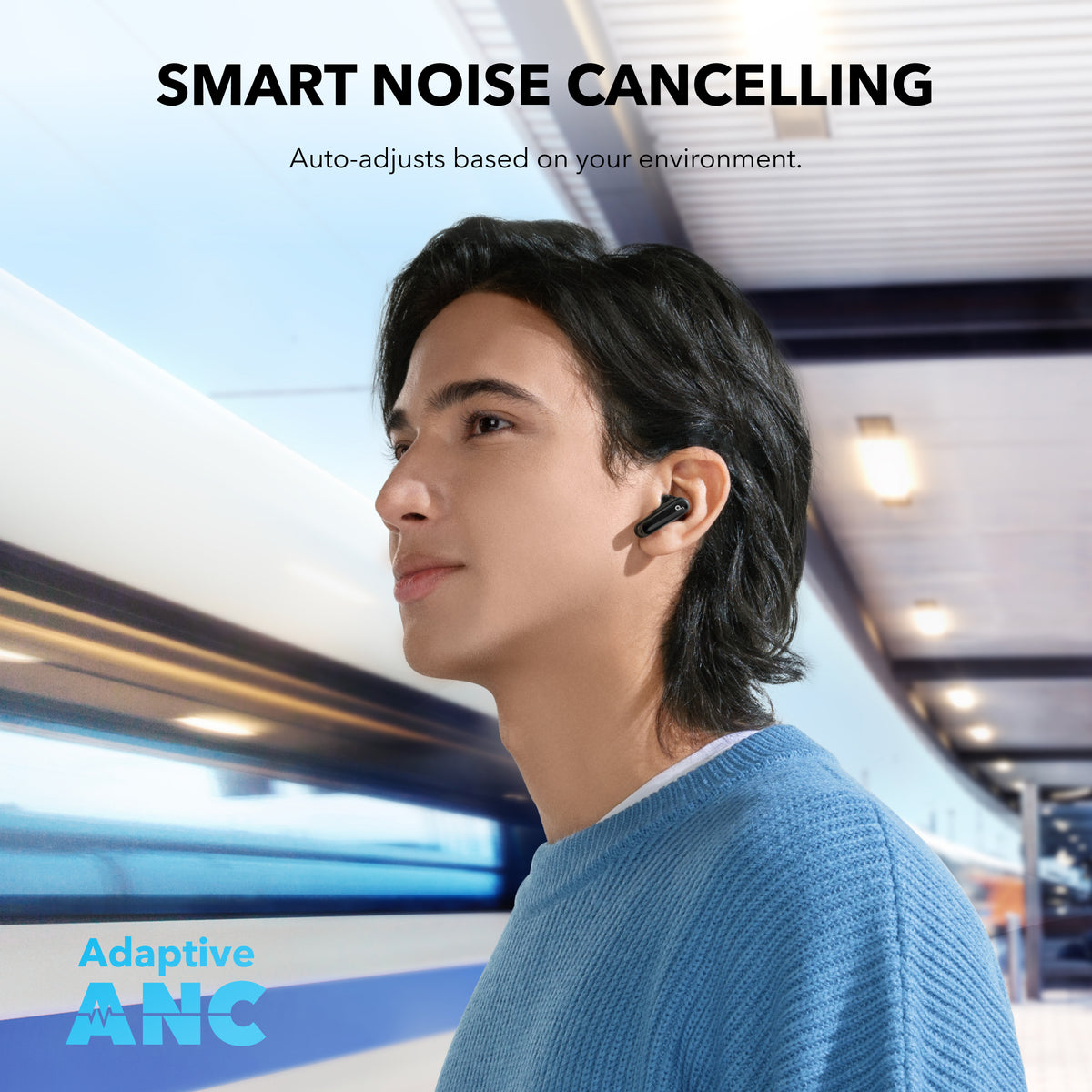 Auriculares Soundcore P40i Smart ANC True-Wireless Blancos | WPUHT7509