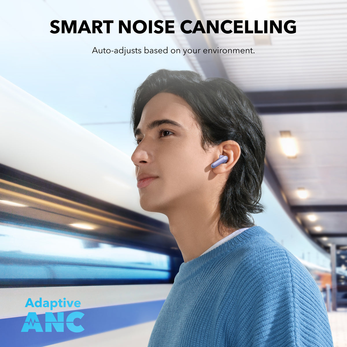 Auriculares Soundcore P40i Smart ANC True-Wireless Morados | XWUTI1259