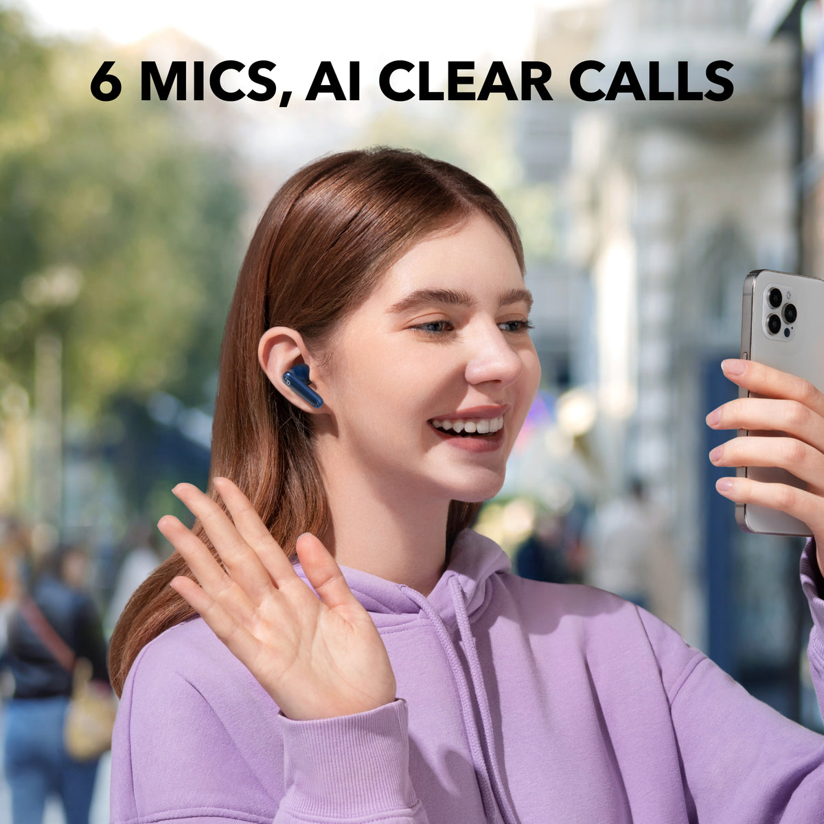 Auriculares Soundcore P40i Smart ANC True-Wireless Morados | XWUTI1259