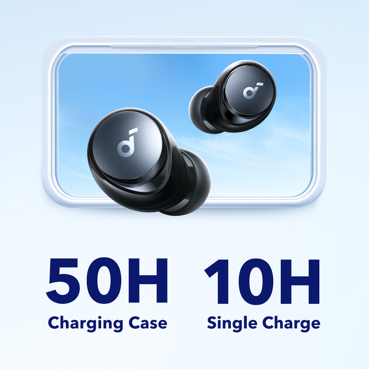 Auriculares Soundcore Space A40 Long-Lasting Noise Cancelling Negros | OMZXU7129
