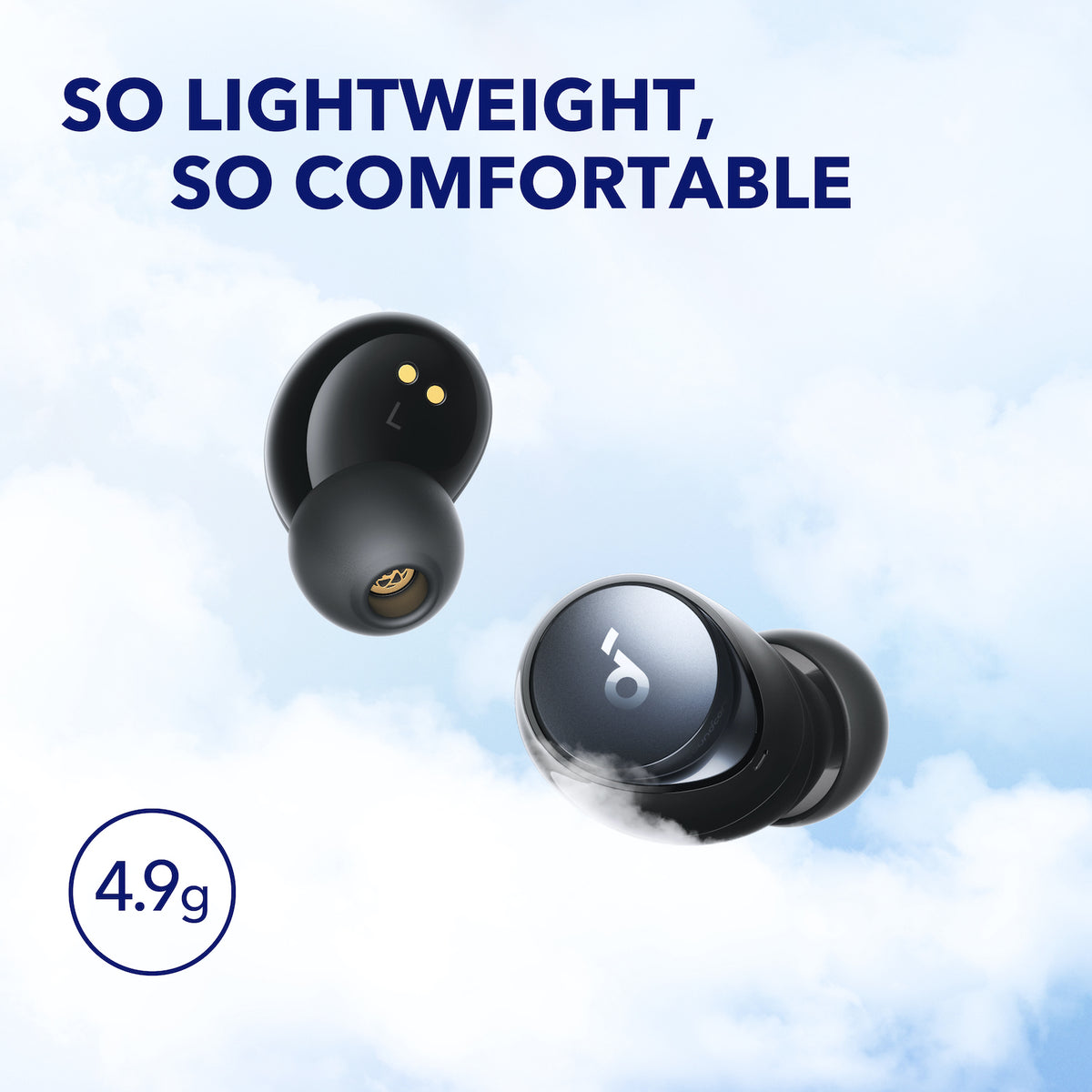 Auriculares Soundcore Space A40 Long-Lasting Noise Cancelling Negros | OMZXU7129