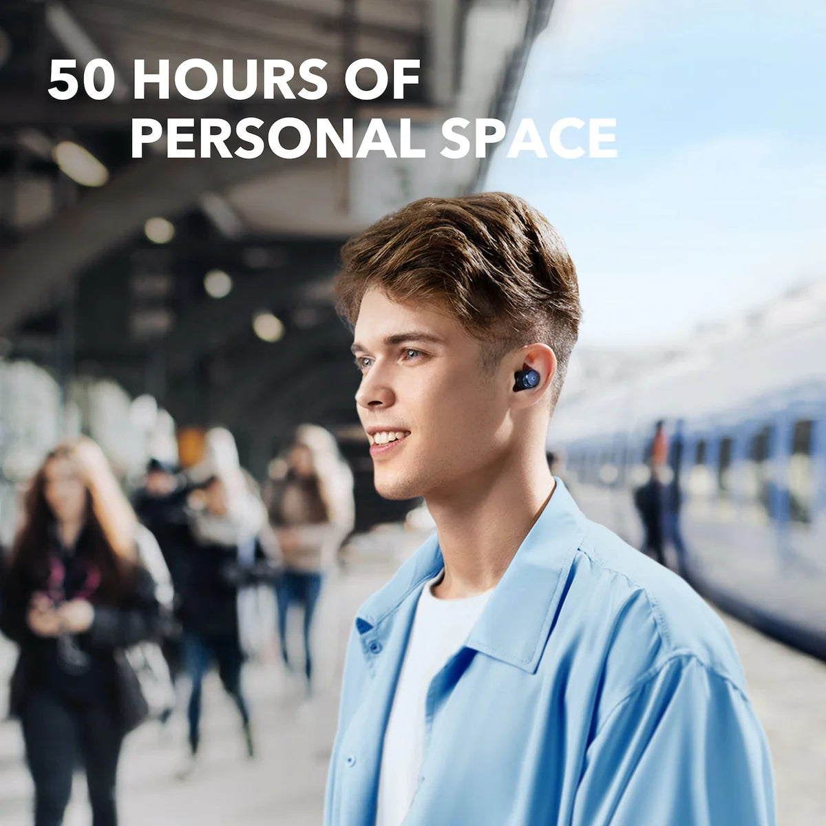 Auriculares Soundcore Space A40 Long-Lasting Noise Cancelling Azul Marino | NAQKZ8920